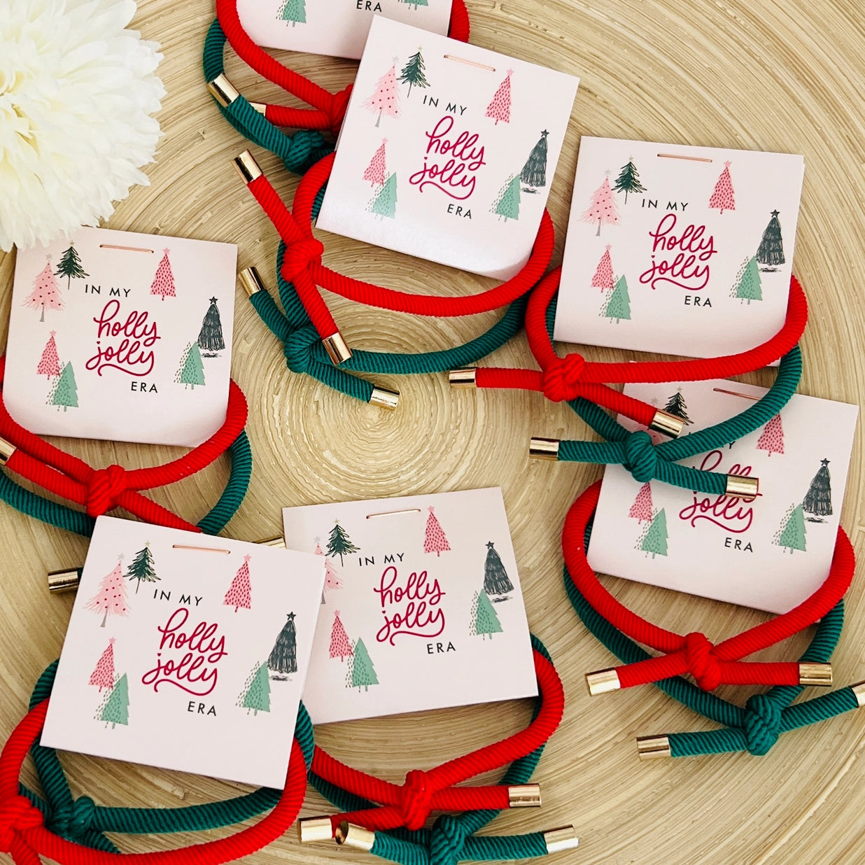 Holiday Gift Christmas Hair Tie Stocking Stuffers